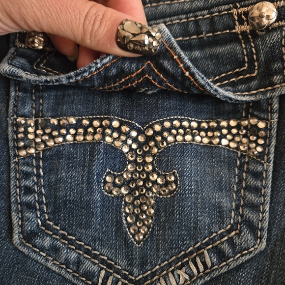 Rock Revival Women's Blue Jeans - Picture 9 of 10